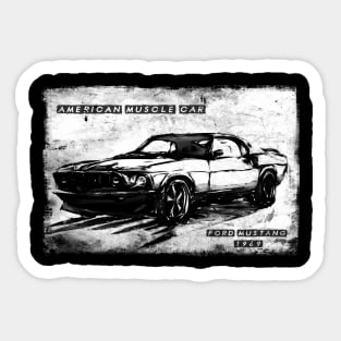 american muscle car Sticker